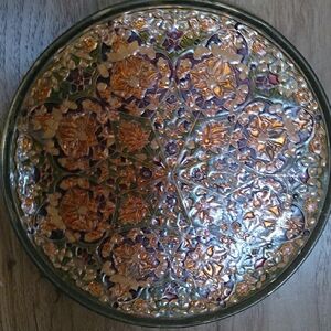 Intricate Multicolor Decorative Plate